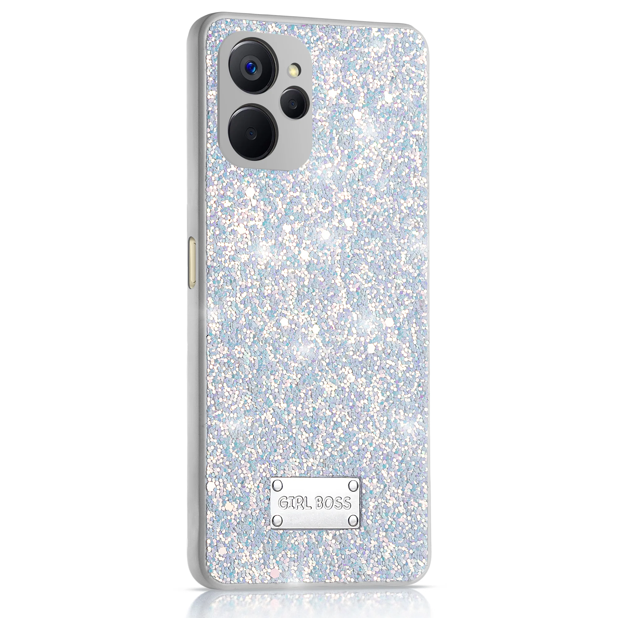 Sparkling Glitter Sequin Case with Camera Shield Back Cover For Realme 9i 5G - Image 30