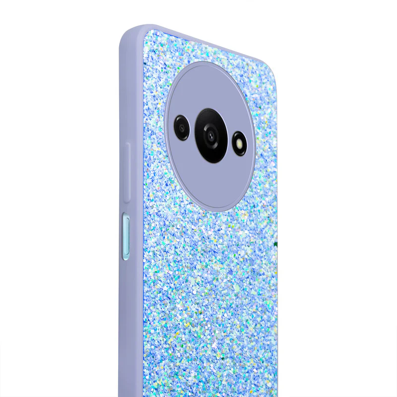 Sparkling Glitter Sequin Case with Camera Shield Back Cover For Redmi A3 2024 - Image 21