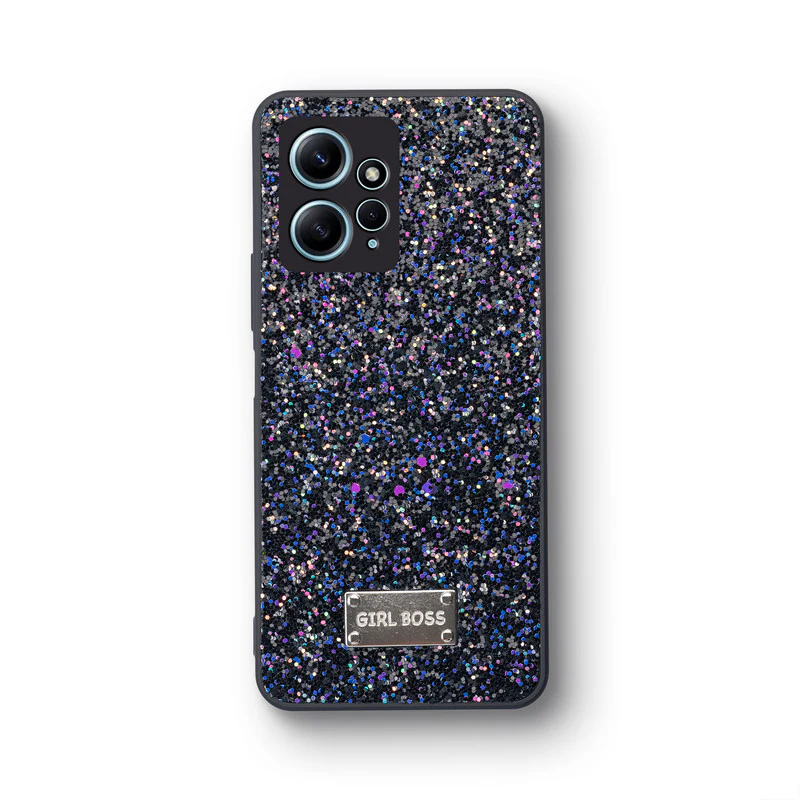 Sparkling Glitter Sequin Case with Camera Shield Back Cover For Redmi Note 12 4G - Image 3