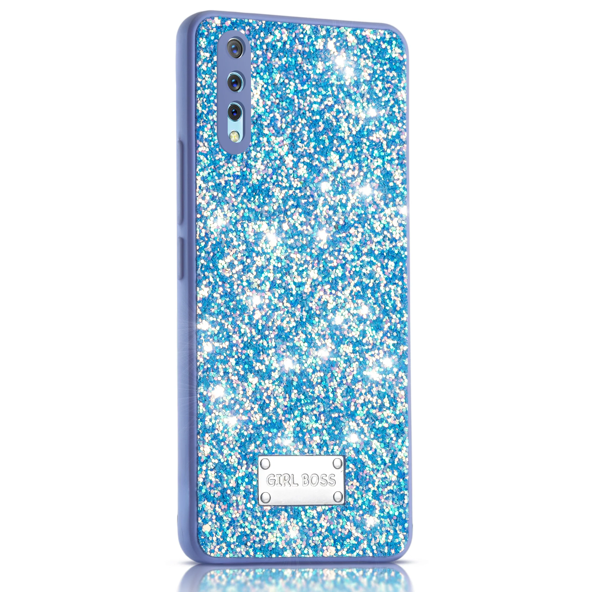 Sparkling Glitter Sequin Case with Camera Shield Back Cover For Vivo S1 - Image 22