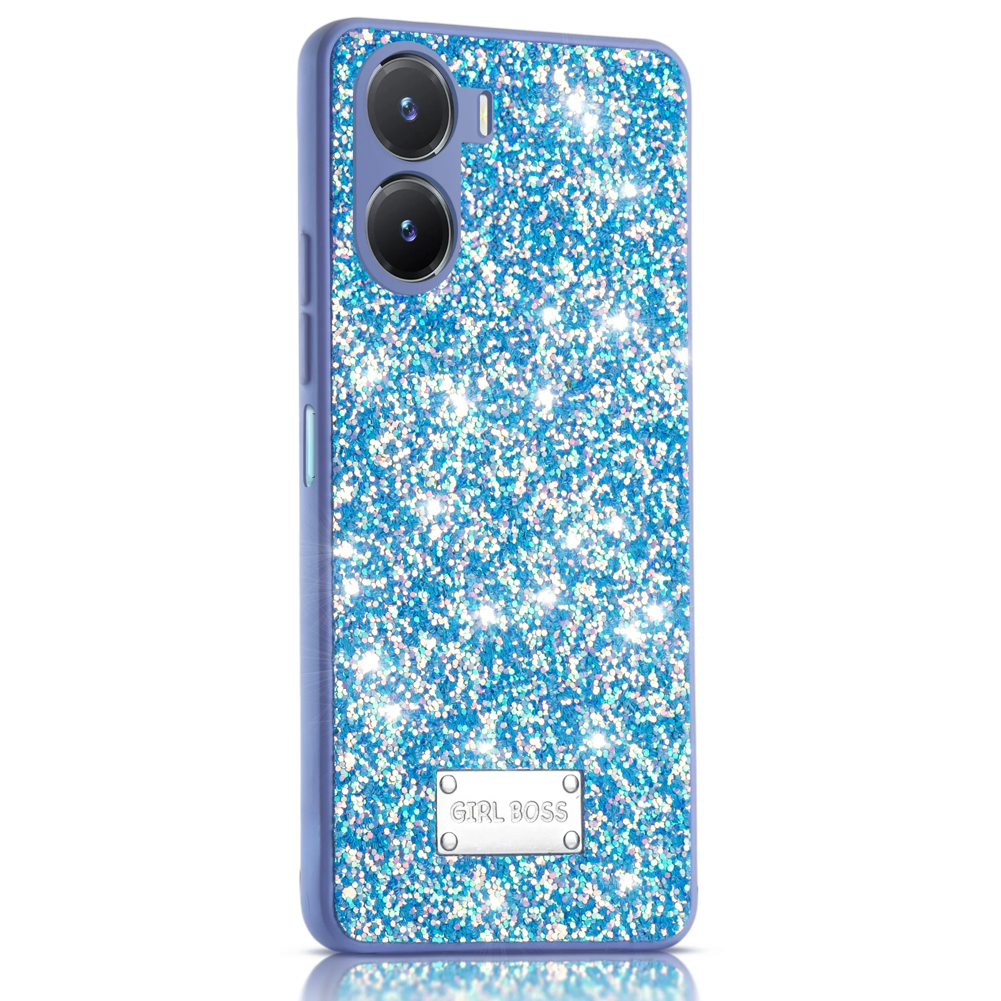 Sparkling Glitter Sequin Case with Camera Shield Back Cover For Vivo T2x 5G - Image 19