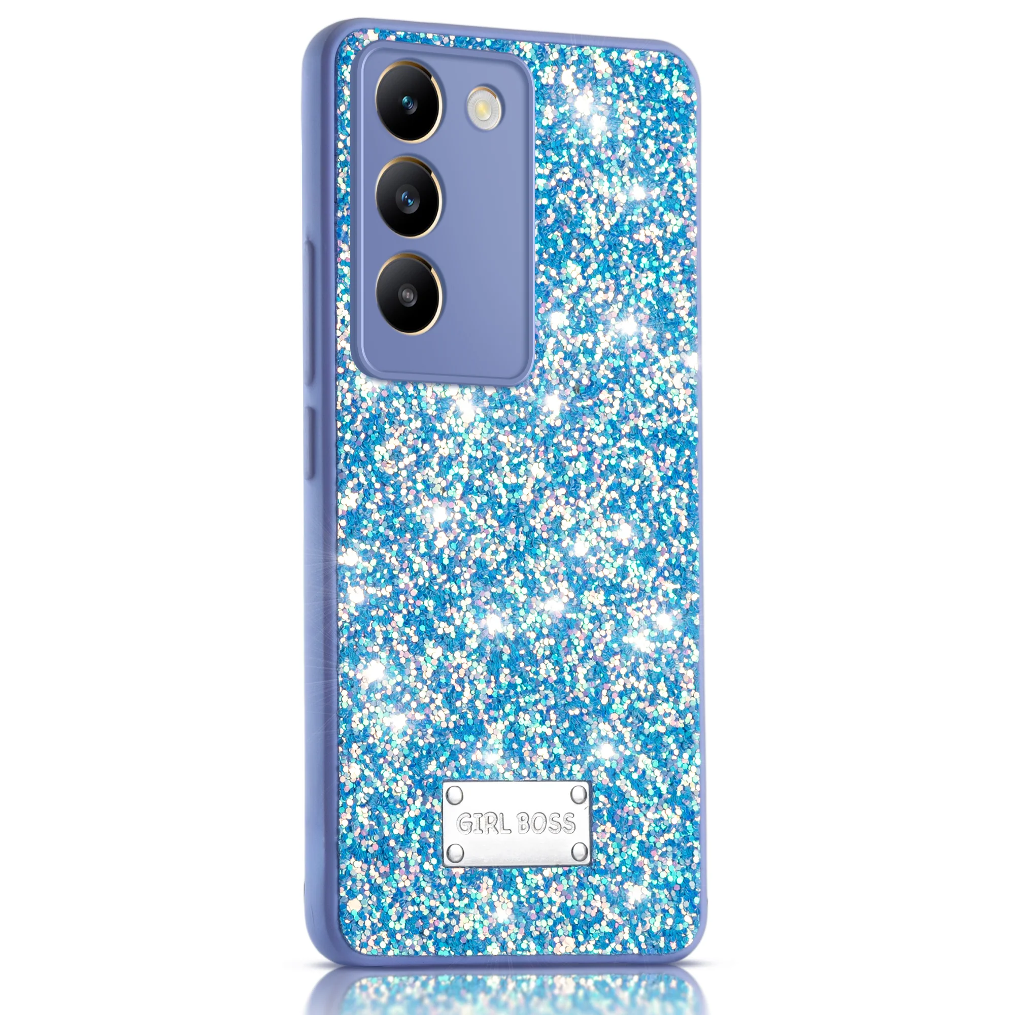 Sparkling Glitter Sequin Case with Camera Shield Back Cover For Vivo T3 5G - Image 28