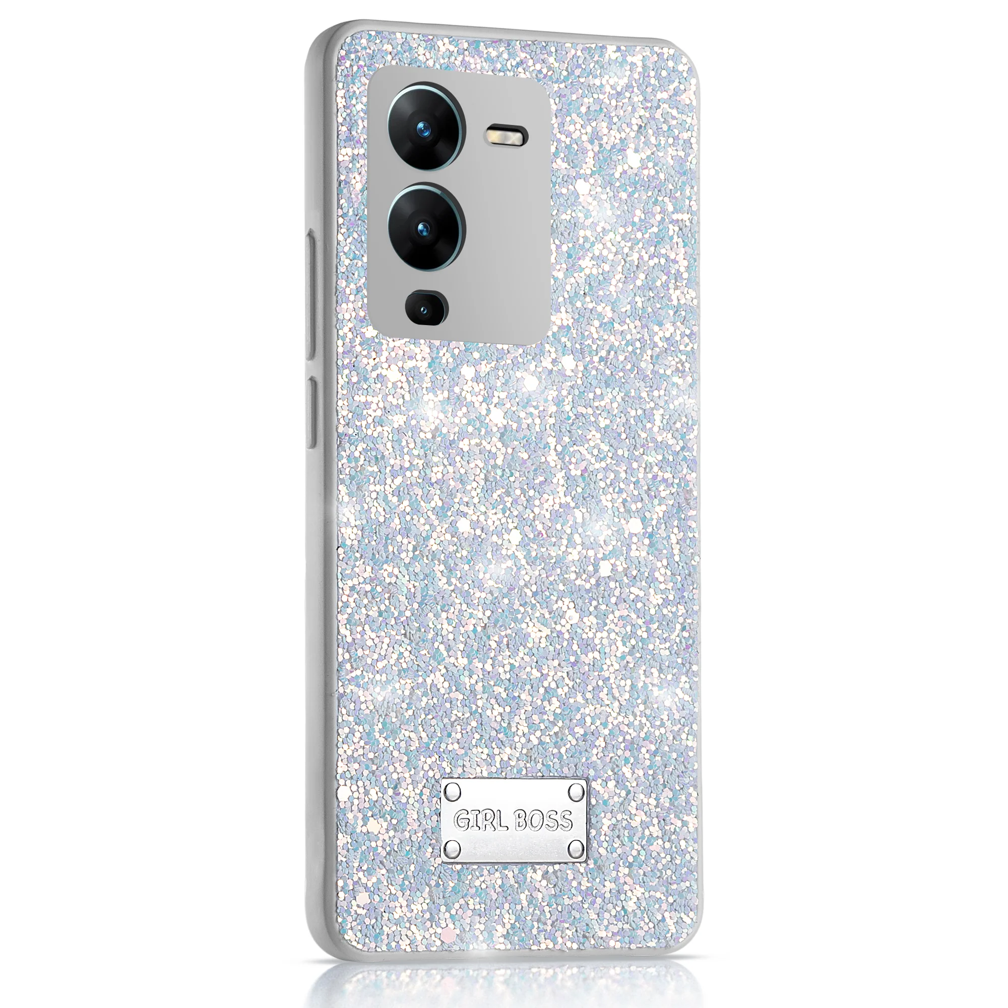 Sparkling Glitter Sequin Case with Camera Shield Back Cover For Vivo V25 Pro 5G - Image 26
