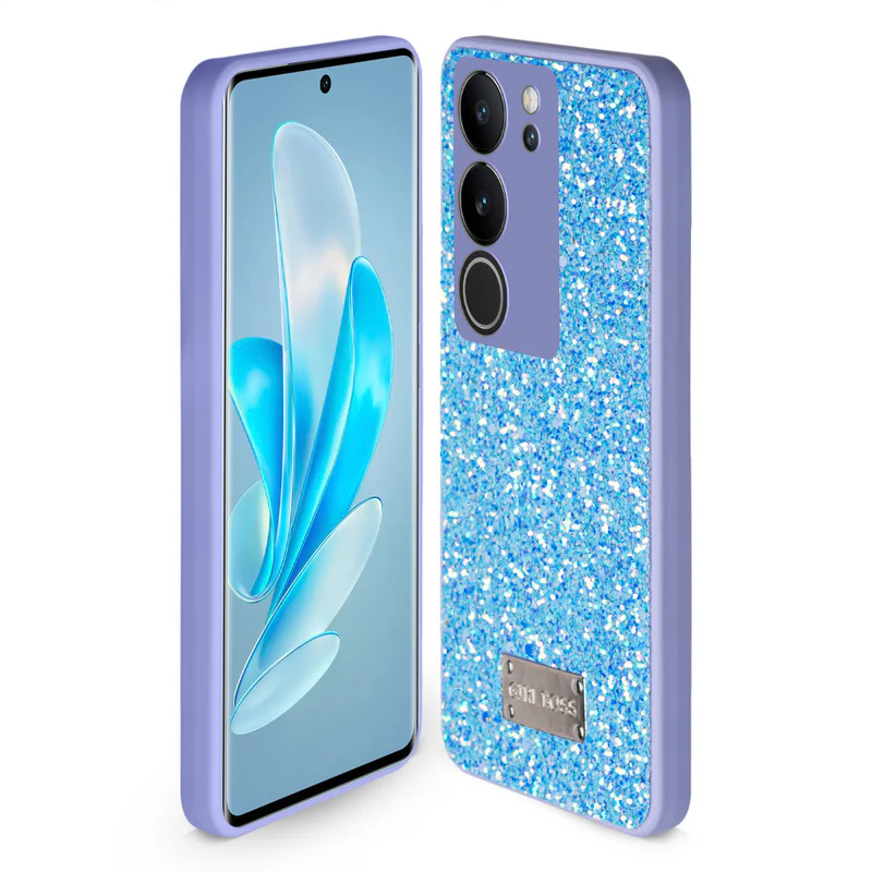 Sparkling Glitter Sequin Case with Camera Shield Back Cover For Vivo V29 Pro 5G - Image 26