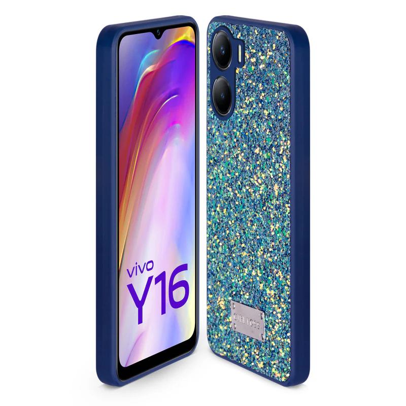 Sparkling Glitter Sequin Case with Camera Shield Back Cover For Vivo Y16 - Image 10