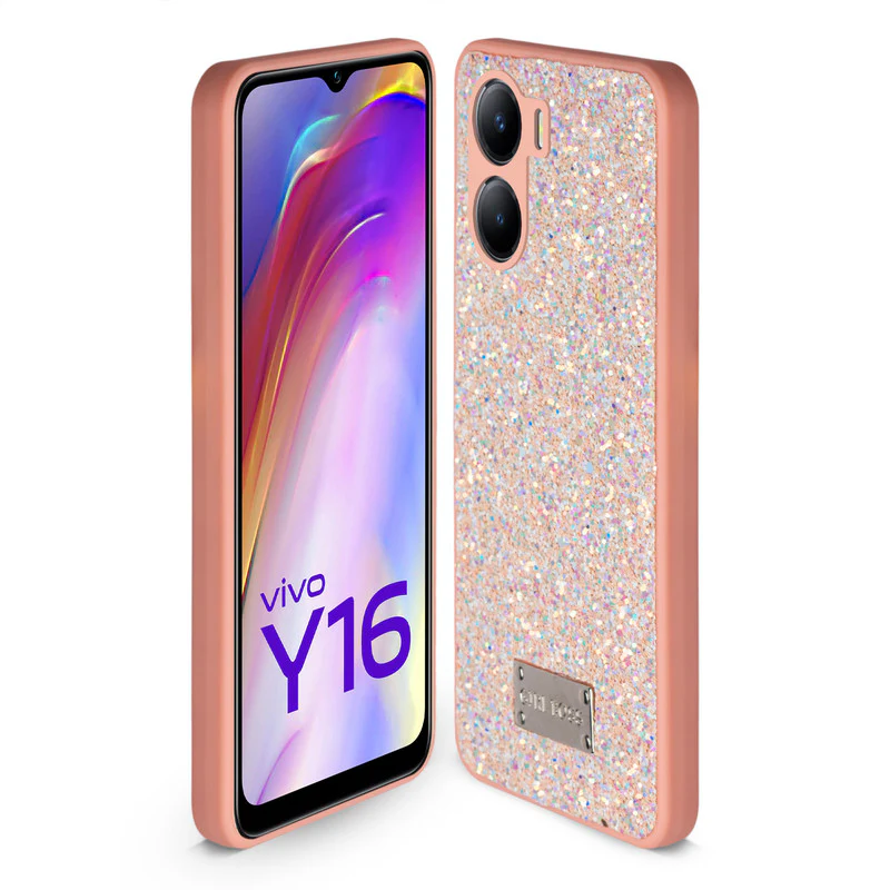 Sparkling Glitter Sequin Case with Camera Shield Back Cover For Vivo Y16 - Image 16
