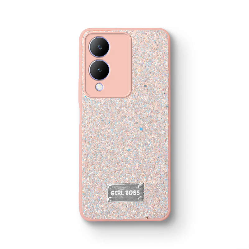 Sparkling Glitter Sequin Case with Camera Shield Back Cover For Vivo Y17s - Image 17