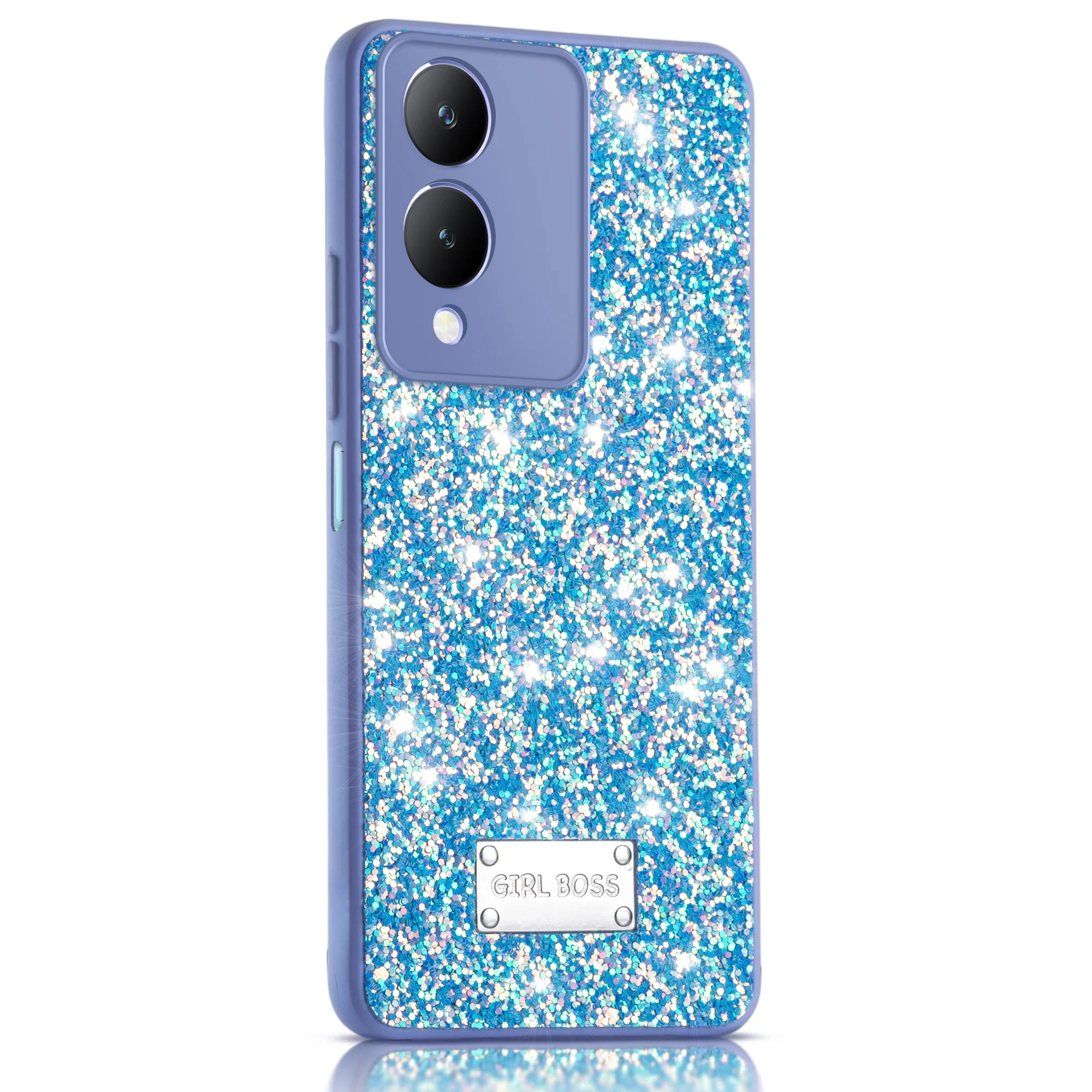 Sparkling Glitter Sequin Case with Camera Shield Back Cover For Vivo Y28 5G - Image 21