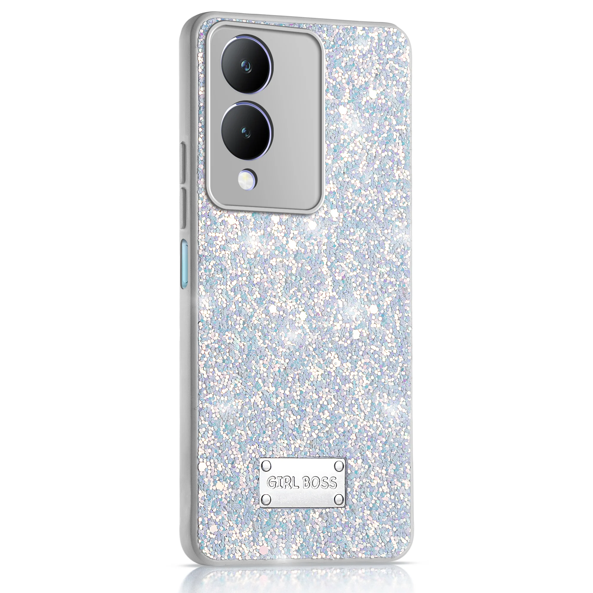 Sparkling Glitter Sequin Case with Camera Shield Back Cover For Vivo Y28 5G - Image 28