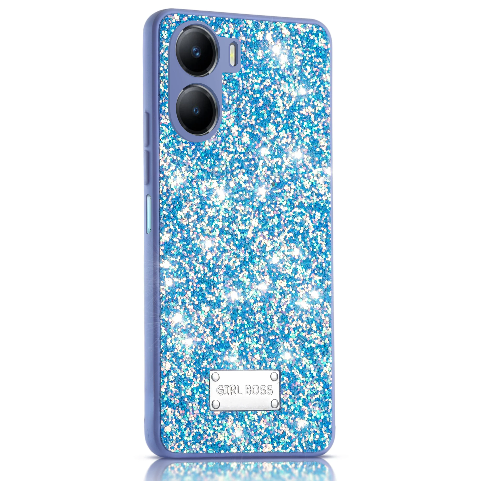 Sparkling Glitter Sequin Case with Camera Shield Back Cover For Vivo Y56 5G - Image 21
