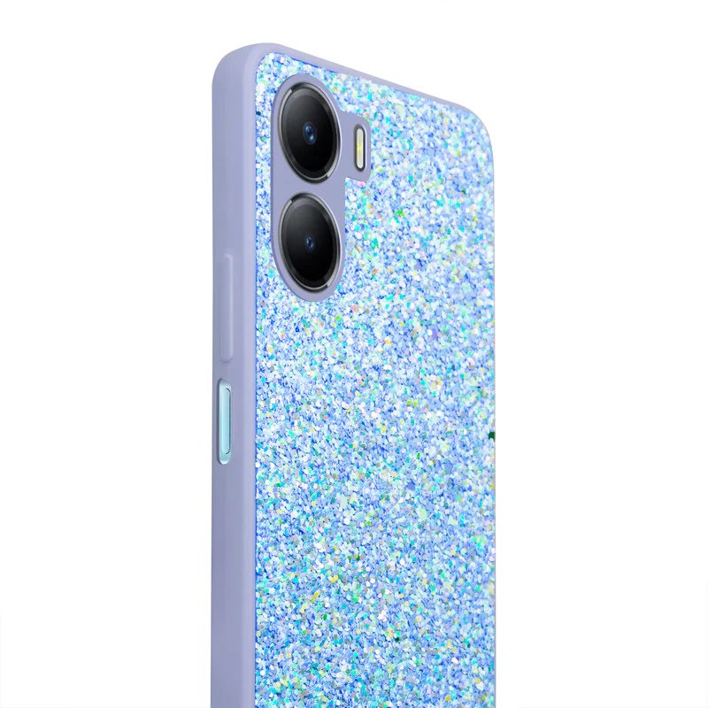Sparkling Glitter Sequin Case with Camera Shield Back Cover For Vivo Y56 5G - Image 24