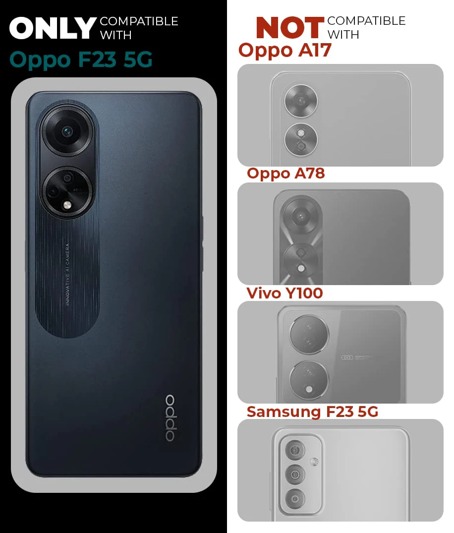 Designed Transparent Back Case for Oppo F23 5G Frosted Cover Matte Silicone TPU - Image 2