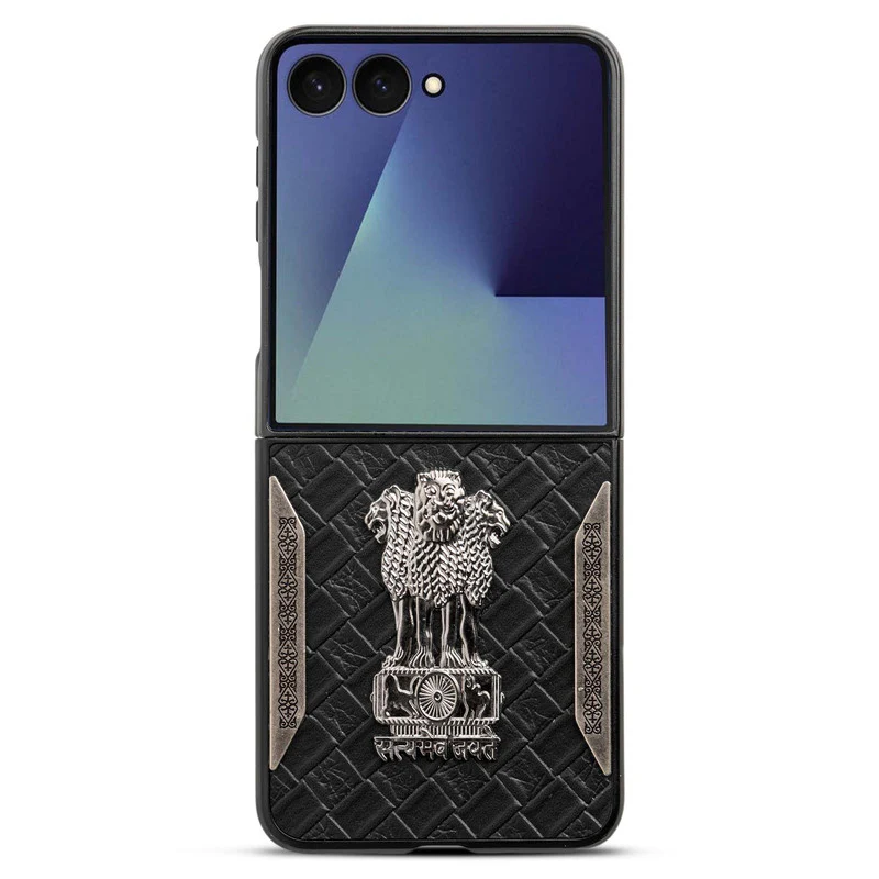 Designer Back Case Inspired by Satyamev Jayate, Textured Surface & Soft Inner Fabric for Samsung Z Flip 7 - Image 7