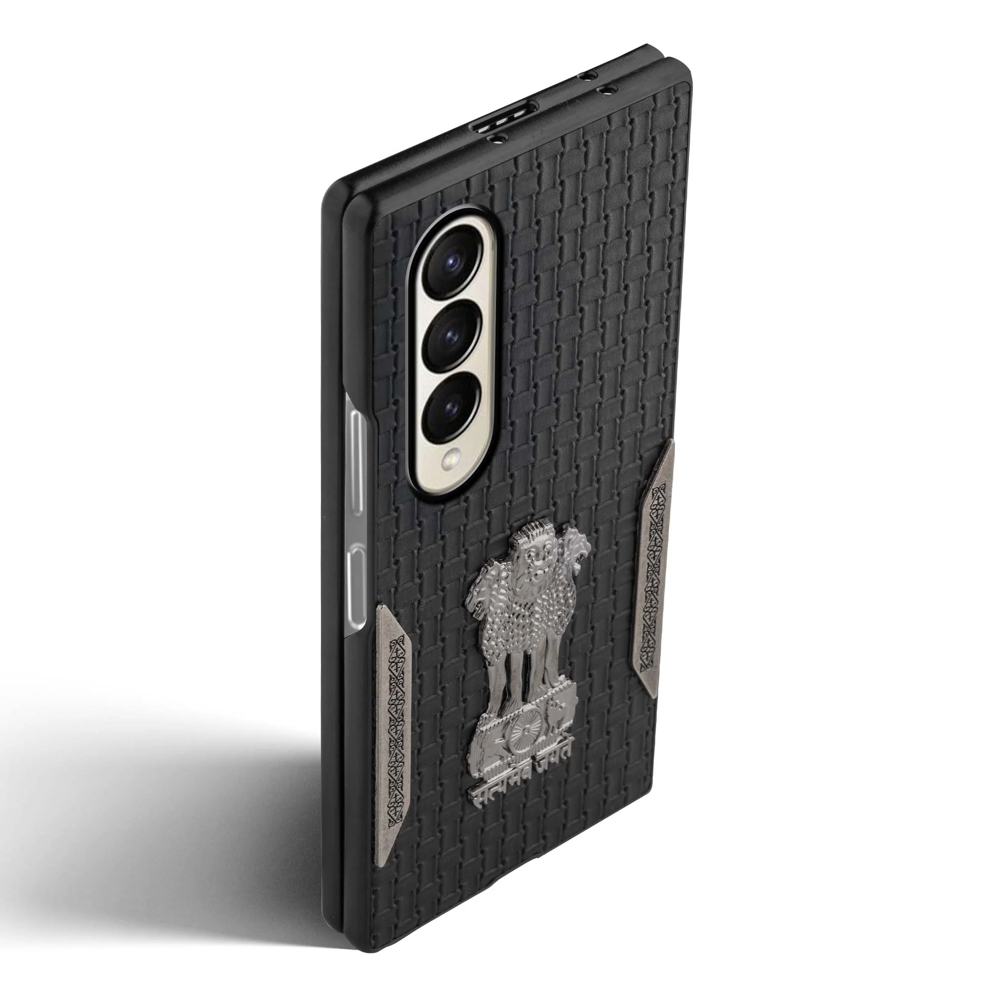 Designer Back Case Inspired by Satyamev Jayate, Textured Surface & Soft Inner Fabric for Samsung Z Fold 3 - Image 27