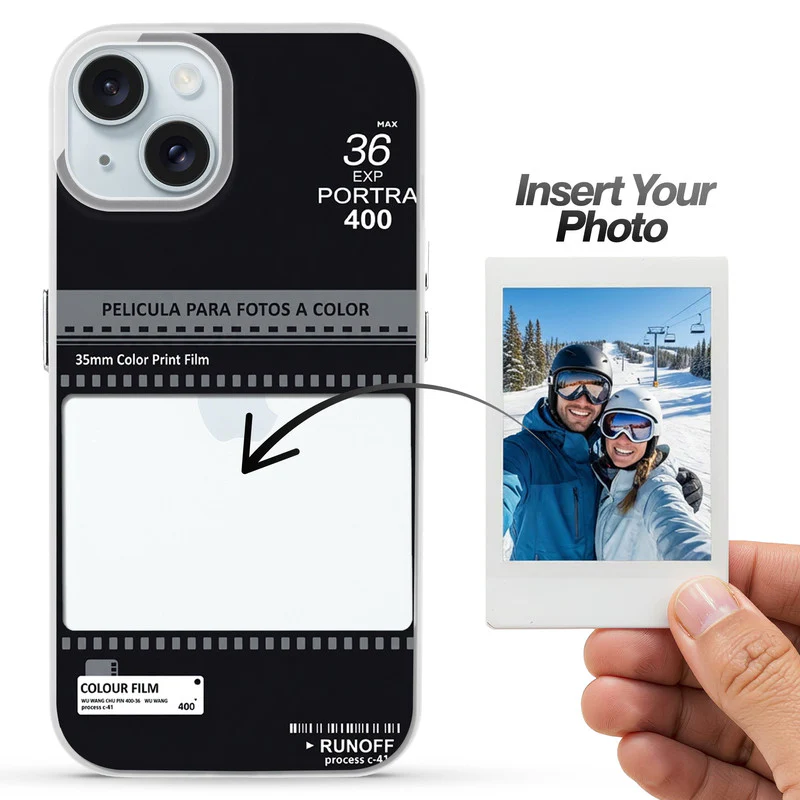 Designer Cover Case with Customizable Transparent Slot for Personalised Photos For Apple iPhone 15 - Image 3