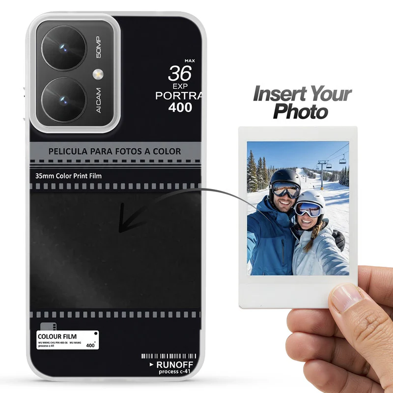 Designer Cover Case with Customizable Transparent Slot for Personalised Photos For Poco M6 5G - Image 3