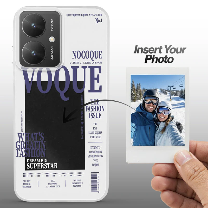Designer Cover Case with Customizable Transparent Slot for Personalised Photos For Poco M6 5G - Image 48