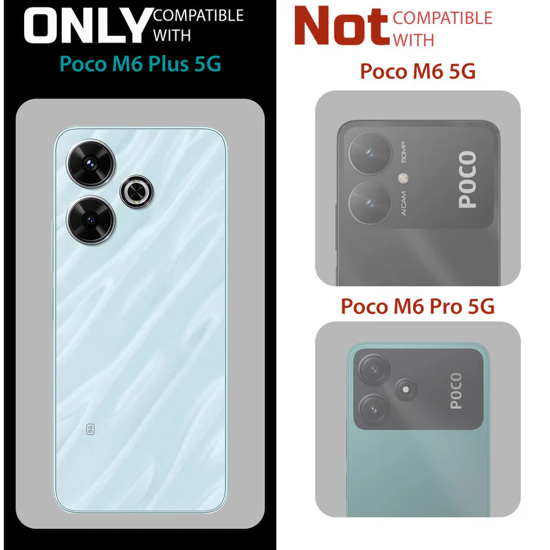Designer Cover Case with Customizable Transparent Slot for Personalised Photos For Poco M6 Plus 5G - Image 2