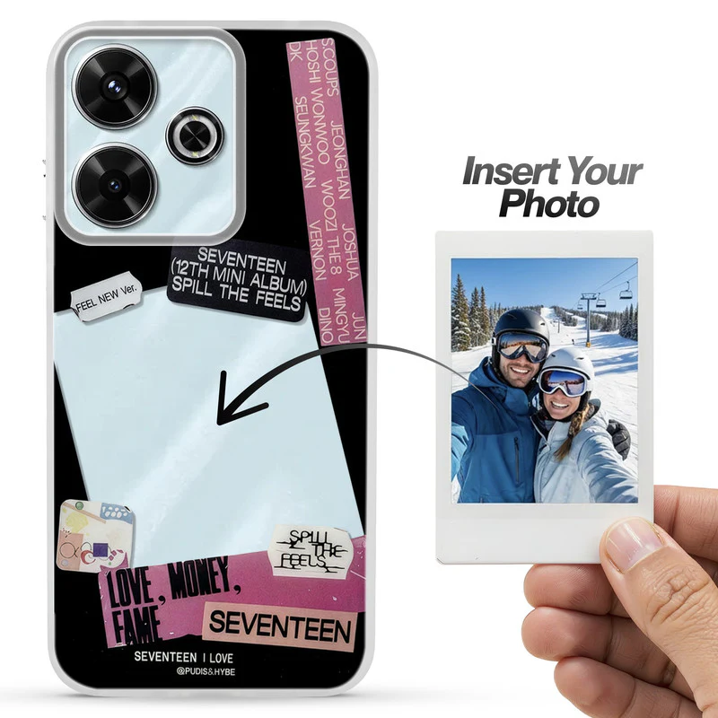 Designer Cover Case with Customizable Transparent Slot for Personalised Photos For Redmi 13 5G - Image 43
