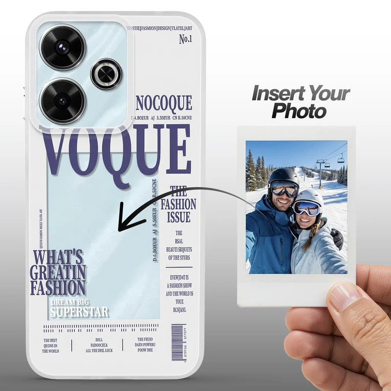 Designer Cover Case with Customizable Transparent Slot for Personalised Photos For Redmi 13 5G - Image 48