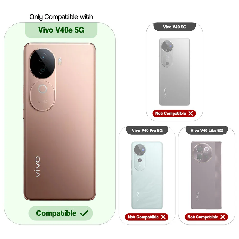 Designer Cover Case with Customizable Transparent Slot for Personalised Photos For Vivo V40e 5G - Image 2