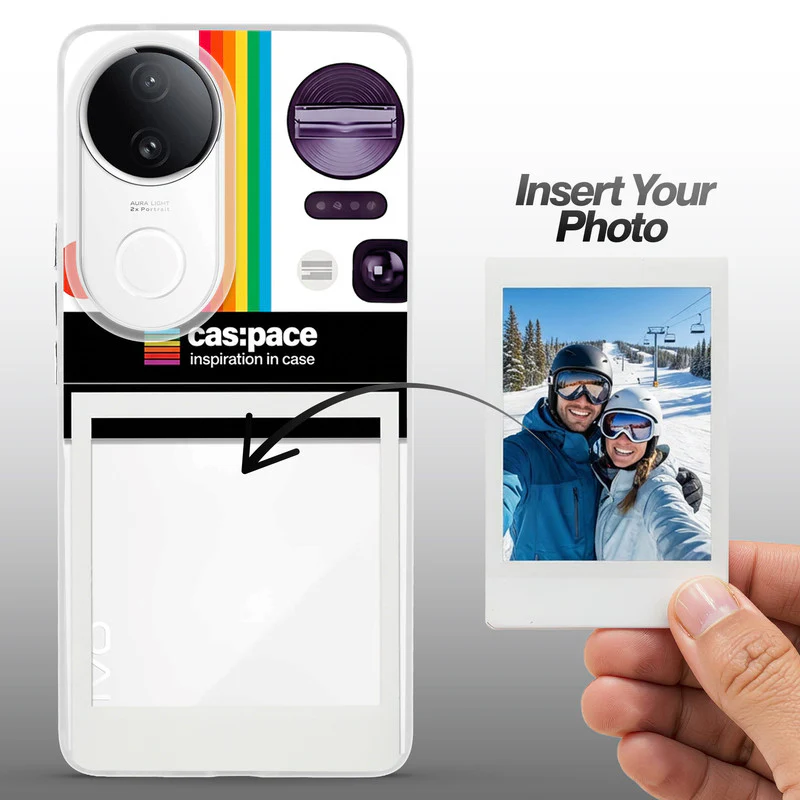 Designer Cover Case with Customizable Transparent Slot for Personalised Photos For Vivo V50e 5G - Image 18