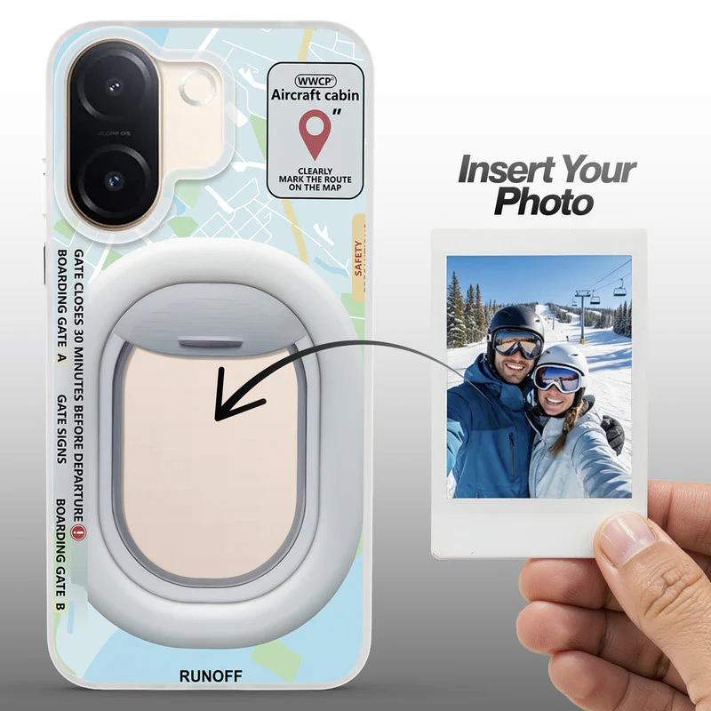Designer Cover Case with Customizable Transparent Slot for Personalised Photos For Vivo V60e 5G - Image 38