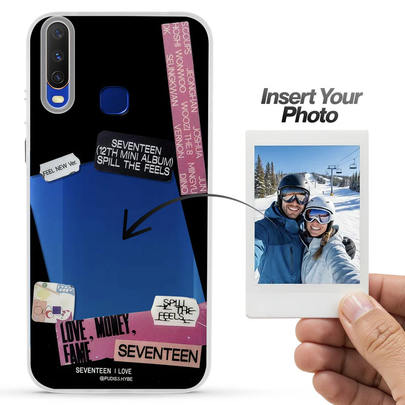 Designer Cover Case with Customizable Transparent Slot for Personalised Photos For Vivo Y12 - Image 43