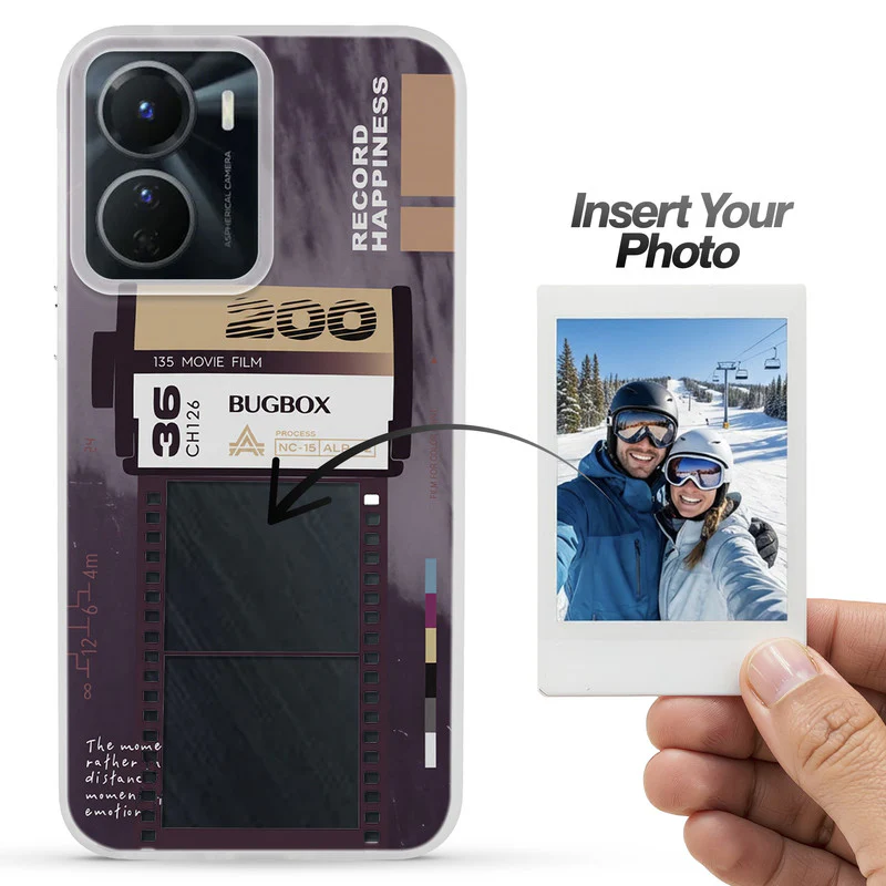 Designer Cover Case with Customizable Transparent Slot for Personalised Photos For Vivo Y16 - Image 13