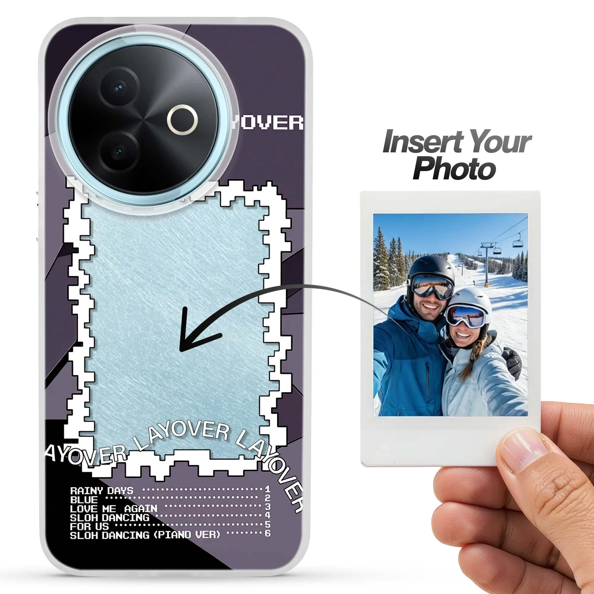Designer Cover Case with Customizable Transparent Slot for Personalised Photos For Vivo Y39 5G - Image 33
