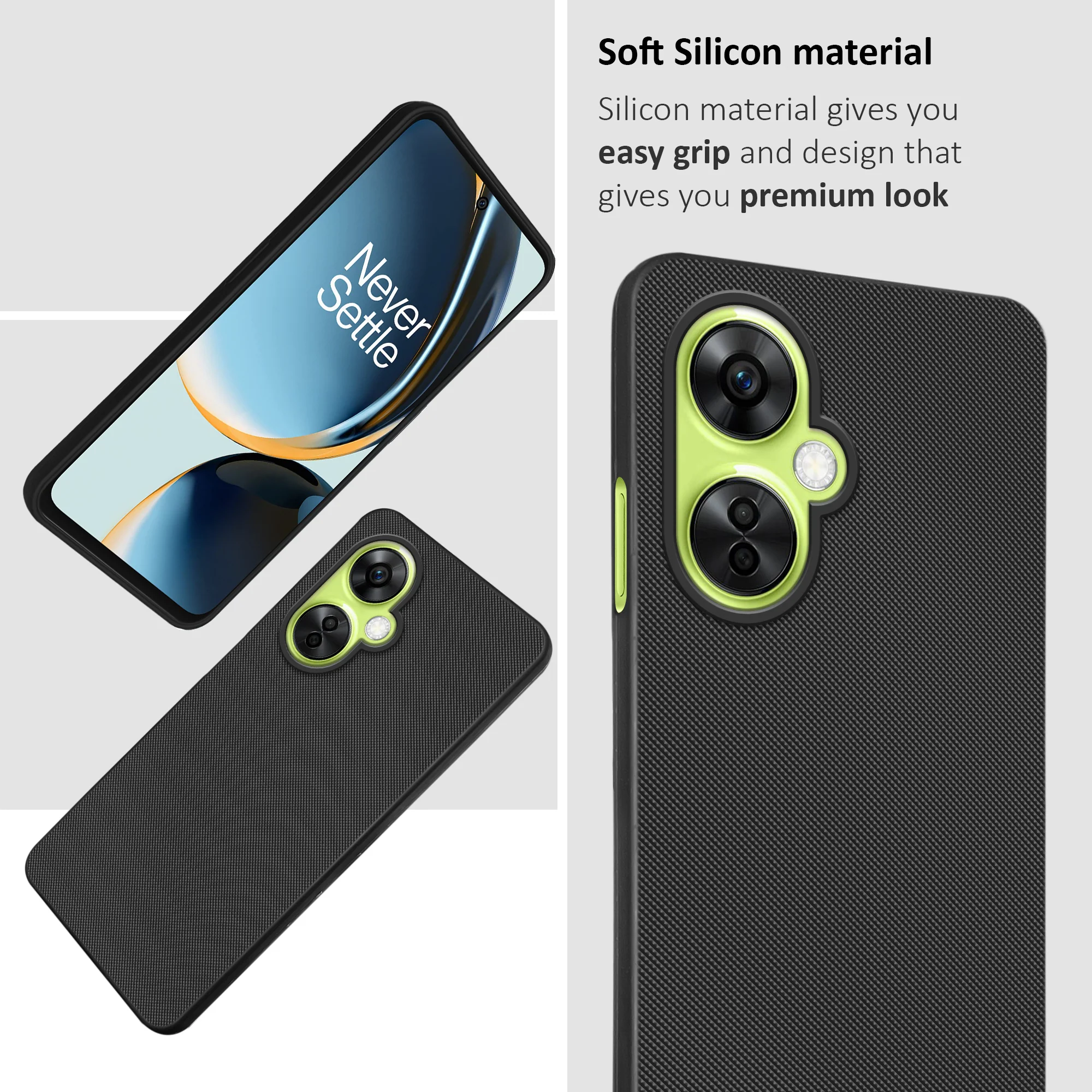 Dotted Silicon Back Case Cover for OnePlus Nord CE 3 Lite 5G - Image 6