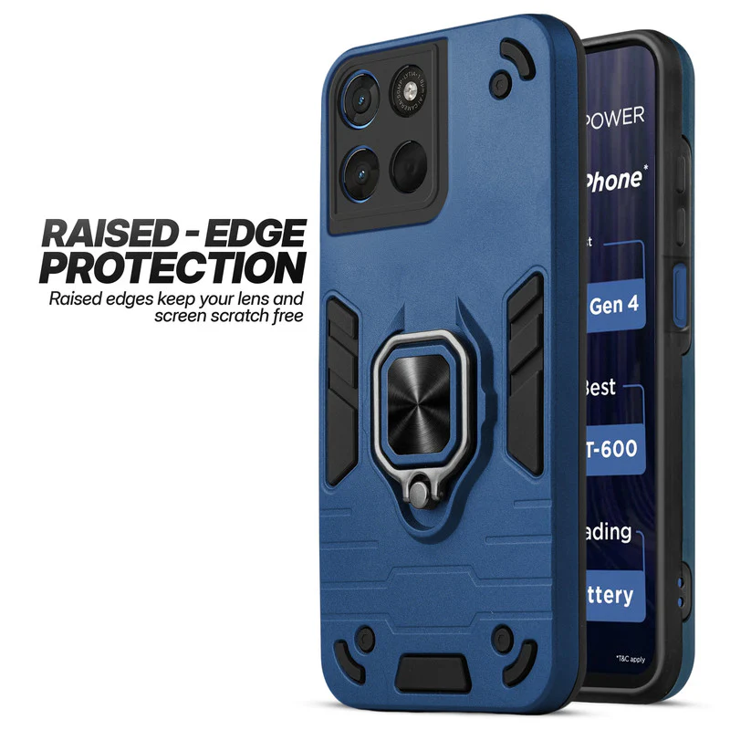 Dual Layer Shockproof Back Cover with 360° Rotatable Ring Grip & Impact Resistant Frame for Motorola G57 Power 5G - Image 7