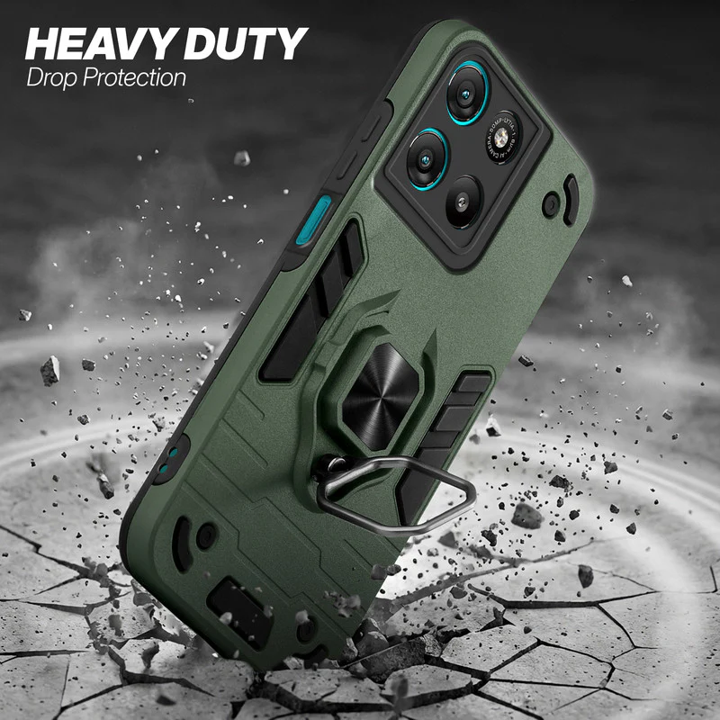 Dual Layer Shockproof Back Cover with 360° Rotatable Ring Grip & Impact Resistant Frame for Motorola G67 Power 5G - Image 18