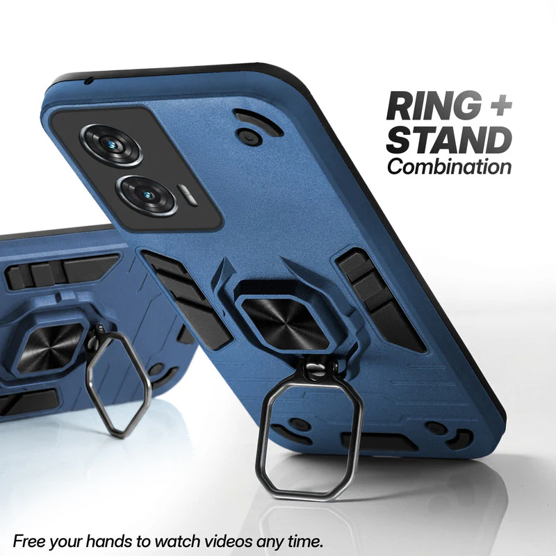 Dual Layer Shockproof Back Cover with 360° Rotatable Ring Grip & Impact Resistant Frame for Motorola Moto Edge 50 Fusion 5G - Image 10