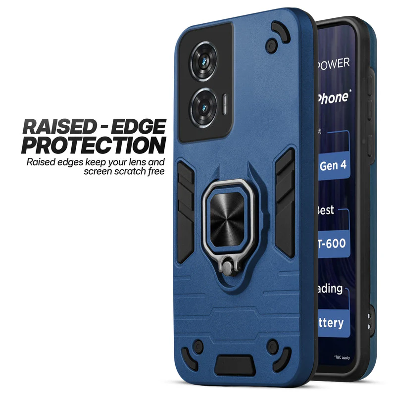 Dual Layer Shockproof Back Cover with 360° Rotatable Ring Grip & Impact Resistant Frame for Motorola Moto Edge 50 Fusion 5G - Image 14