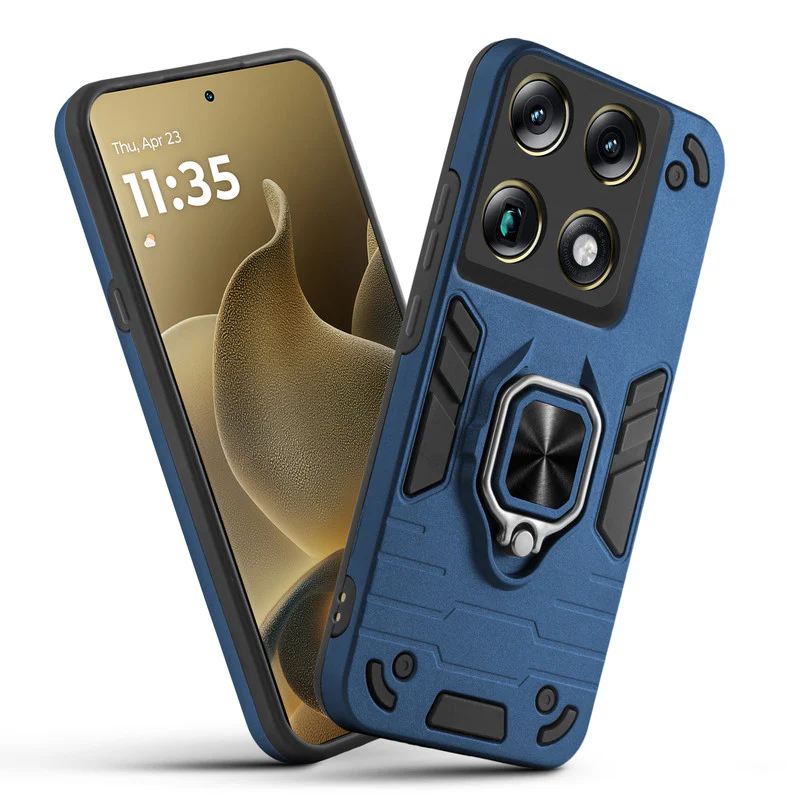 Dual Layer Shockproof Back Cover with 360° Rotatable Ring Grip & Impact Resistant Frame for Motorola Signature - Image 13