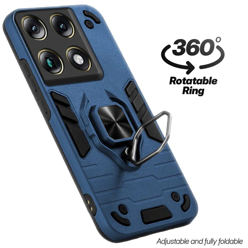 Dual Layer Shockproof Back Cover with 360° Rotatable Ring Grip & Impact Resistant Frame for Motorola Signature - Image 8