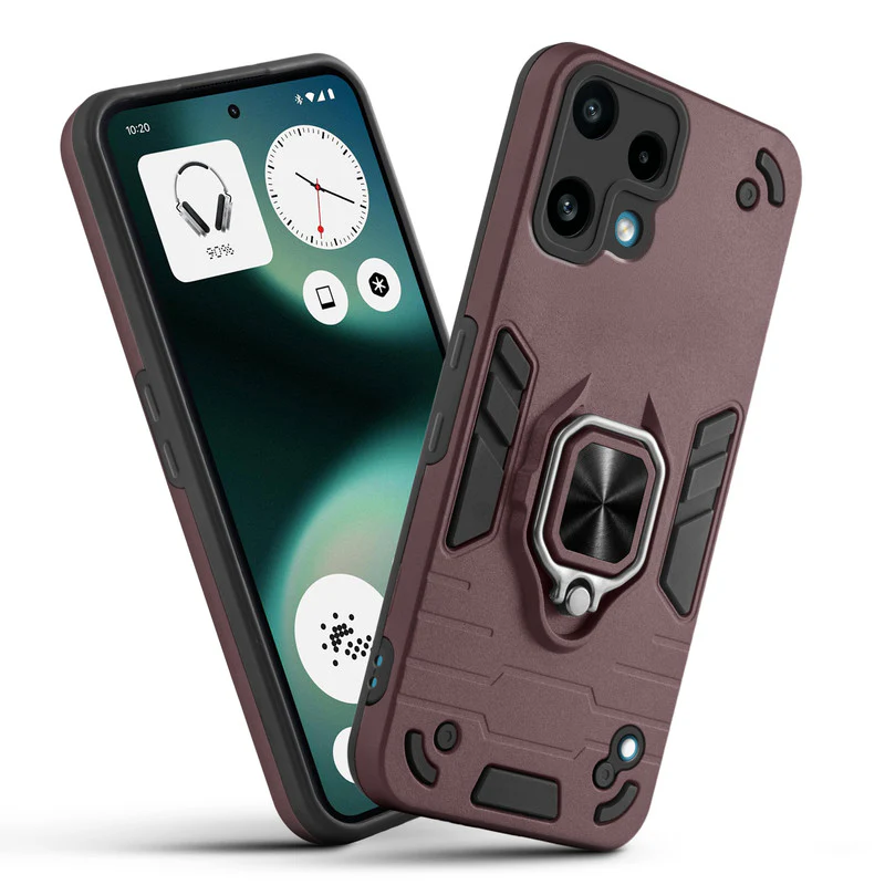 Dual Layer Shockproof Back Cover with 360° Rotatable Ring Grip & Impact Resistant Frame for Nothing Phone 3A Lite - Image 13