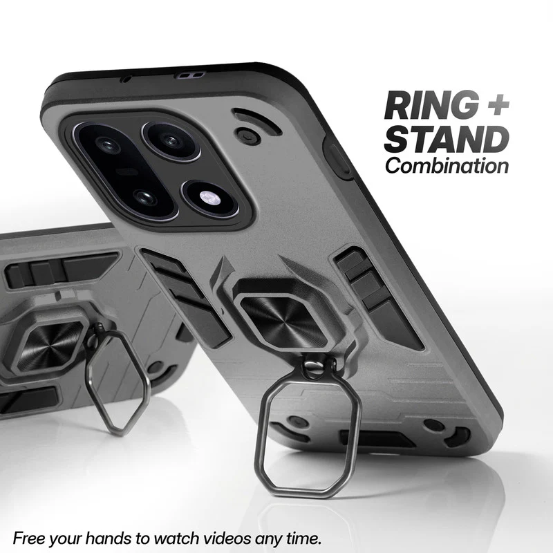 Dual Layer Shockproof Back Cover with 360° Rotatable Ring Grip & Impact Resistant Frame for OnePlus 15 5G - Image 31