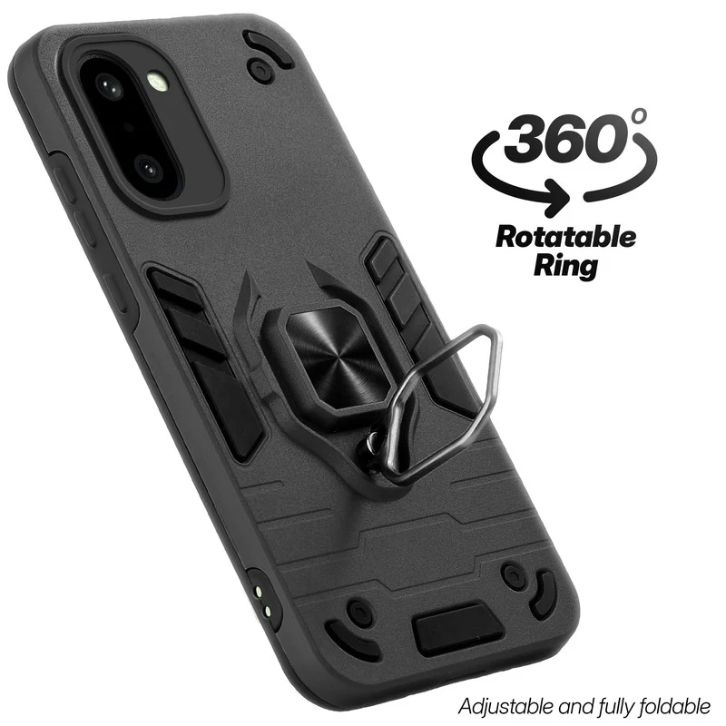 Dual Layer Shockproof Back Cover with 360° Rotatable Ring Grip & Impact Resistant Frame for OnePlus 15R 5G - Image 22