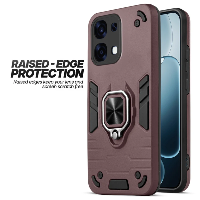 Dual Layer Shockproof Back Cover with 360° Rotatable Ring Grip & Impact Resistant Frame for Oppo F31 5G - Image 14