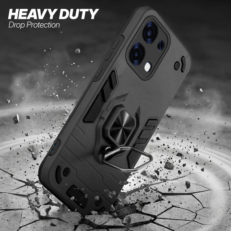Dual Layer Shockproof Back Cover with 360° Rotatable Ring Grip & Impact Resistant Frame for Oppo F31 5G - Image 25