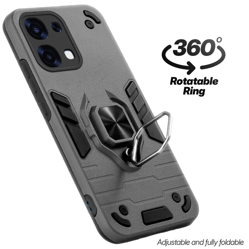 Dual Layer Shockproof Back Cover with 360° Rotatable Ring Grip & Impact Resistant Frame for Oppo F31 5G - Image 29