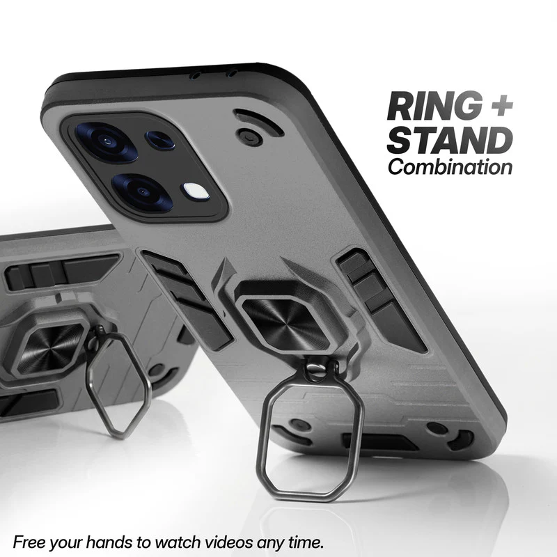 Dual Layer Shockproof Back Cover with 360° Rotatable Ring Grip & Impact Resistant Frame for Oppo F31 5G - Image 31