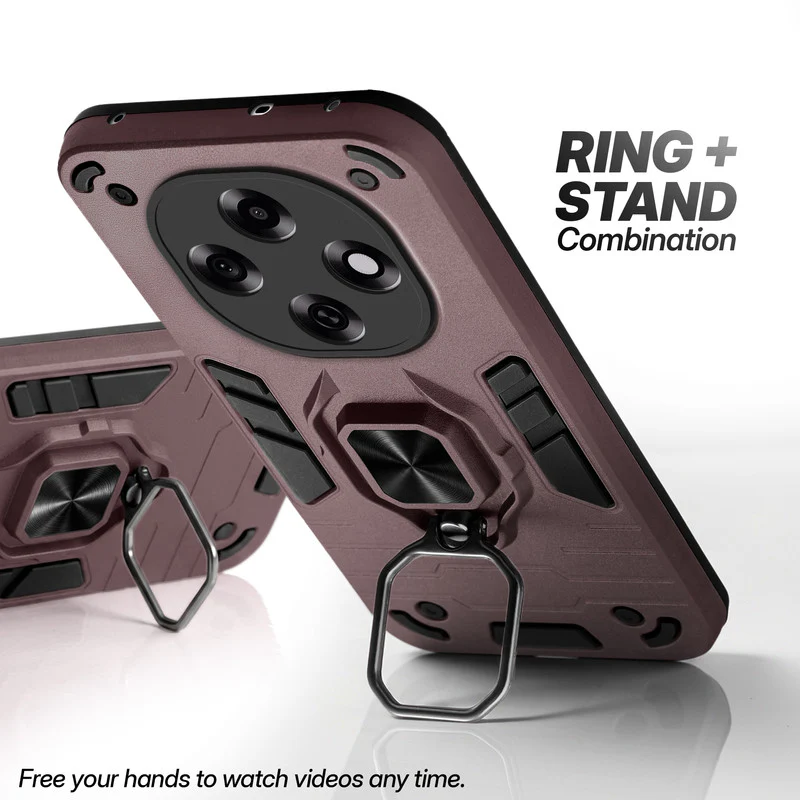 Dual Layer Shockproof Back Cover with 360° Rotatable Ring Grip & Impact Resistant Frame for Oppo F31 Pro 5G - Image 10