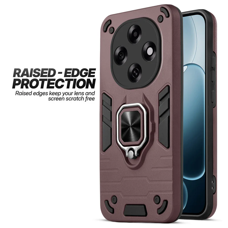 Dual Layer Shockproof Back Cover with 360° Rotatable Ring Grip & Impact Resistant Frame for Oppo F31 Pro 5G - Image 14