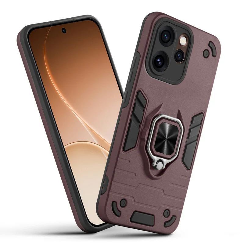 Dual Layer Shockproof Back Cover with 360° Rotatable Ring Grip & Impact Resistant Frame for Oppo Reno 15 Pro 5G - Image 13