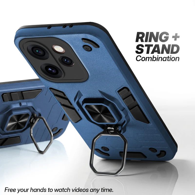 Dual Layer Shockproof Back Cover with 360° Rotatable Ring Grip & Impact Resistant Frame for Oppo Reno 15 Pro Mini 5G - Image 3
