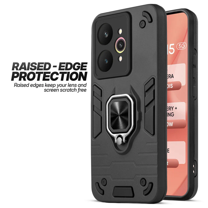 Dual Layer Shockproof Back Cover with 360° Rotatable Ring Grip & Impact Resistant Frame for Realme 15 5G - Image 28