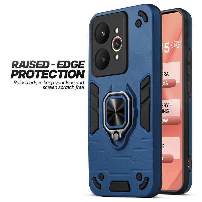 Dual Layer Shockproof Back Cover with 360° Rotatable Ring Grip & Impact Resistant Frame for Realme 15 5G - Image 7